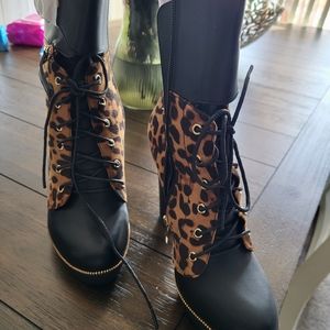 Leopard Booties